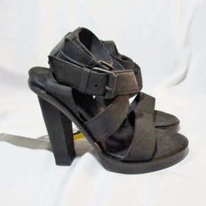 DAMIR DOMA Strappy High Heel Suede Sandal